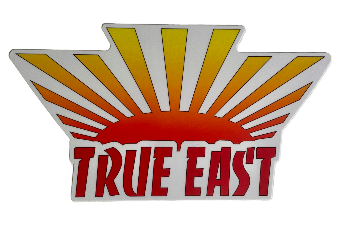 White Full Color Vinyl Sticker - 3.25" x 6"